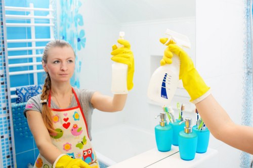 Cleaner reviewing a deep cleaning complaint form