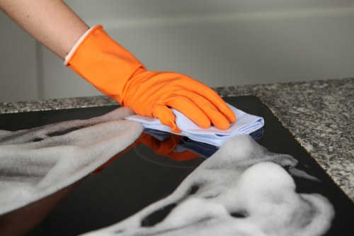 Deep cleaning of kitchen and bathroom areas for a Deepcleaning property