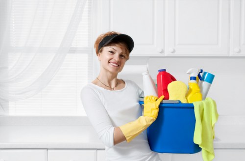 Professional oven cleaning in a Deepcleaning kitchen