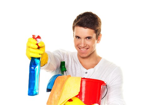 Detailed bathroom deep cleaning with attention to grime and buildup
